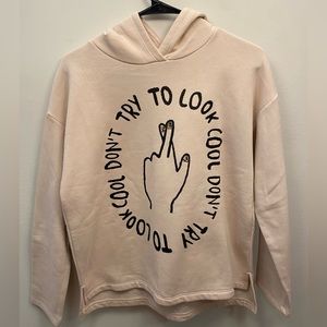 Zara baby pink hoodie